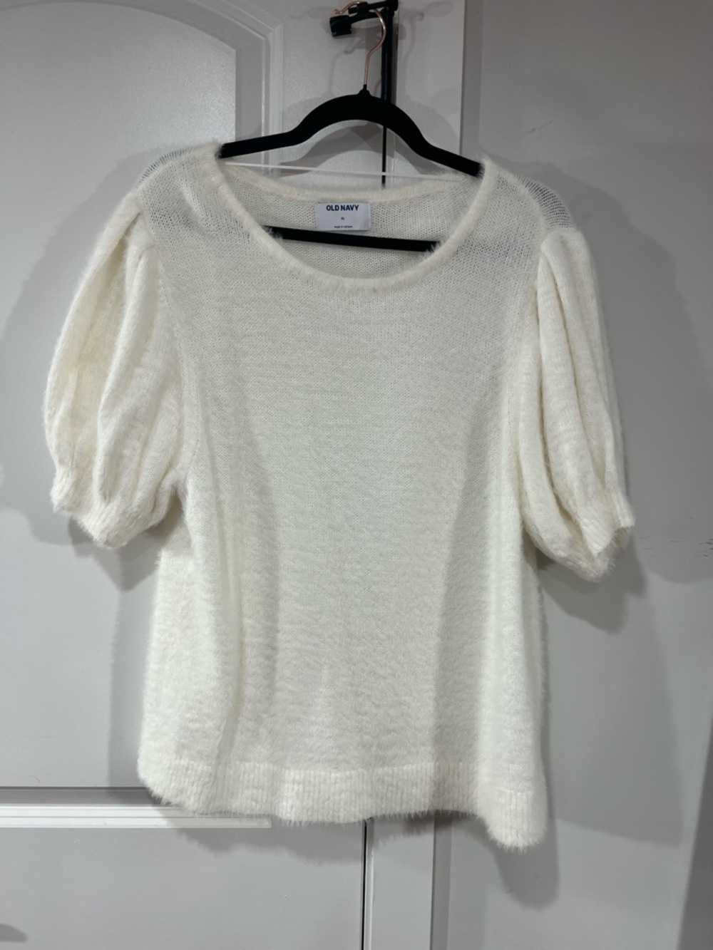 Old Navy Puff Sleeve Eye Lash Sweater